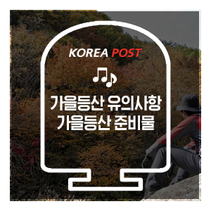  가을 등산 유의사항 및 가을등산 준비물! 단풍놀이 갈 때 필수!