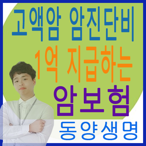  고액암 암진단비 1억 지급하는 보험