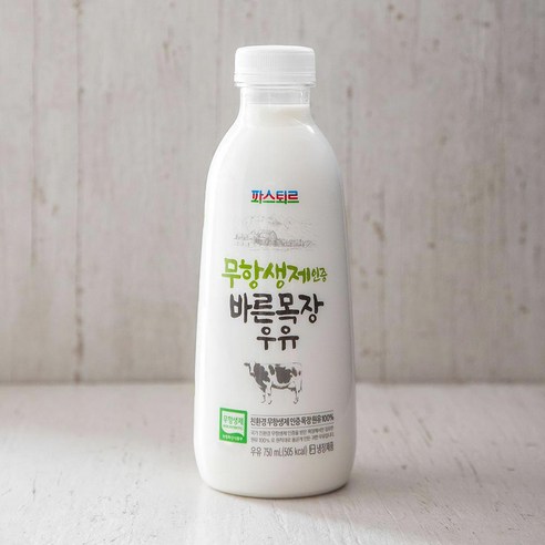 파스퇴르 무항생제 바른목장 우유, 750ml, 1개