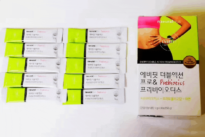 내츄럴플러스 에버핏 프리바이오틱스 유산균 먹고 변비탈출 해봐요