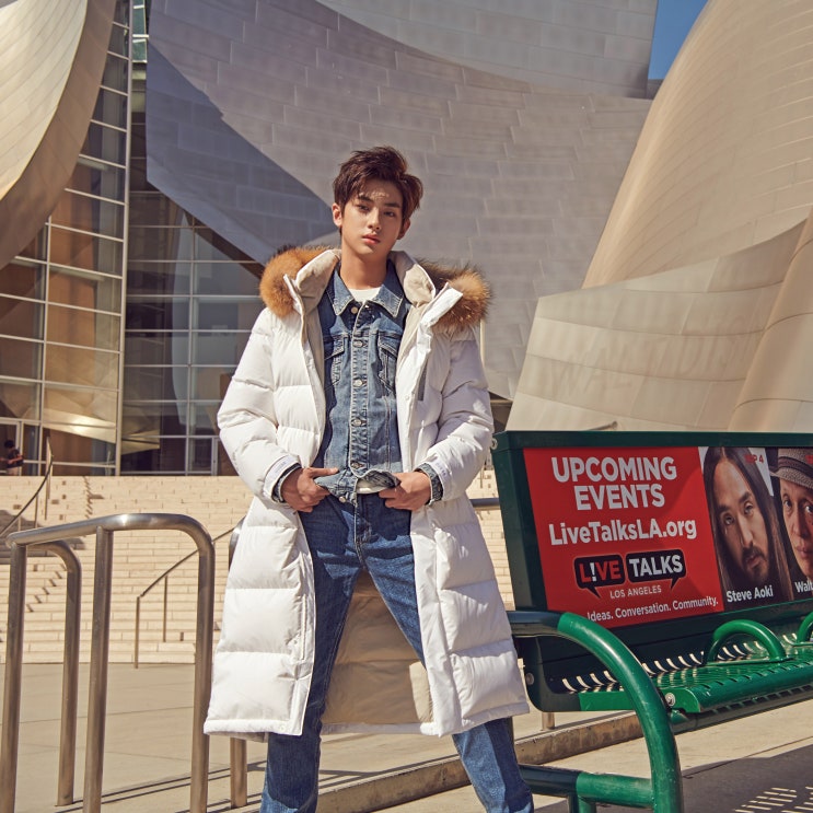  데이즈드 김민규 패딩, 후리스 화보 패션! 남자 겨울 아우터 브랜드 게스(GUESS)