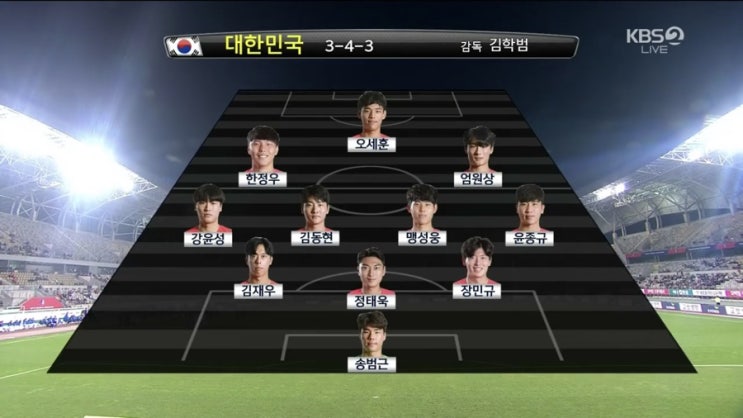  올림픽축구국가대표팀 한국 우즈베키스탄 전반전 하이라이트 영상