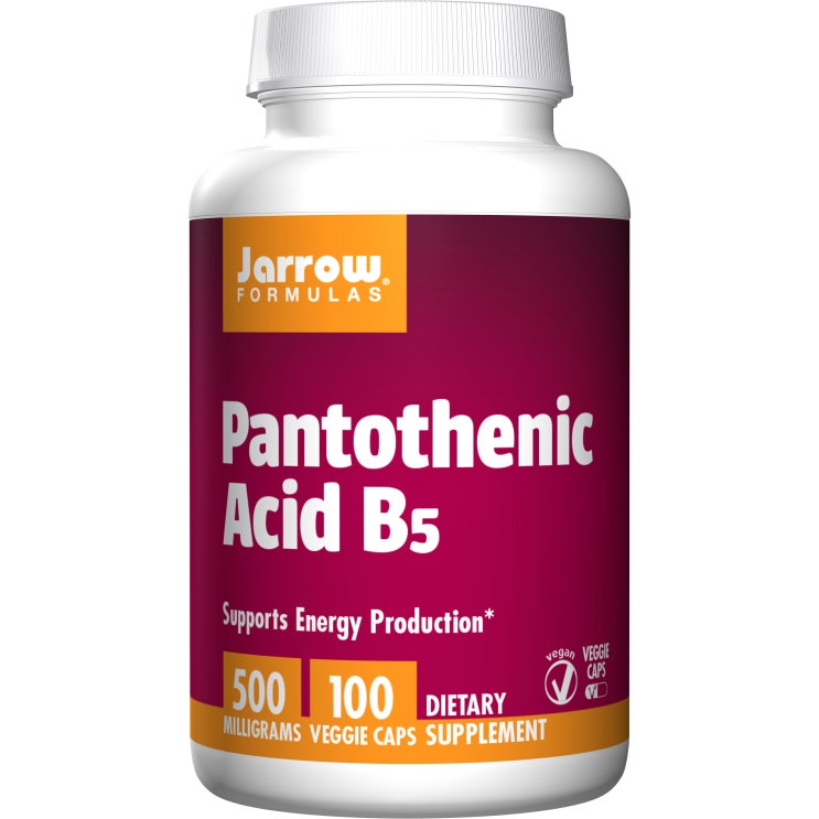  Jarrow Formulas 펜토텐산 B5 500mg 캡슐, 100개입