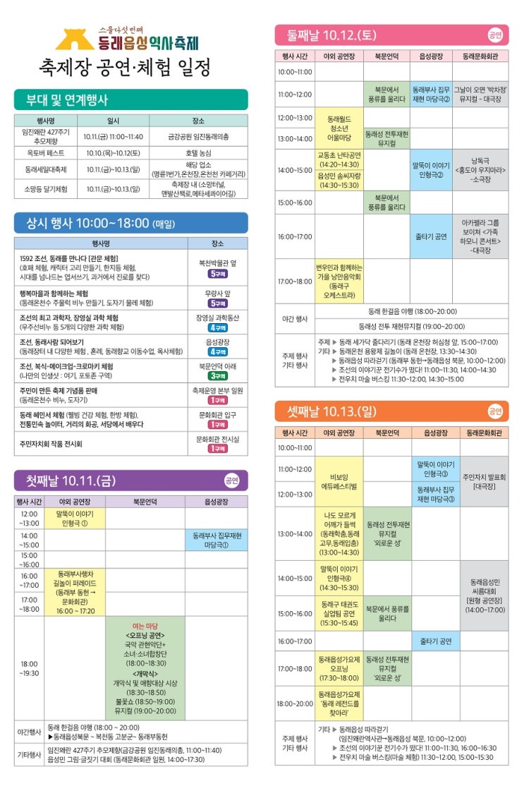   부산축제 / 동래읍성역사축제 / 영도다리축제 / 자갈치축제 / 이번주 부산축제 / 10월 축제