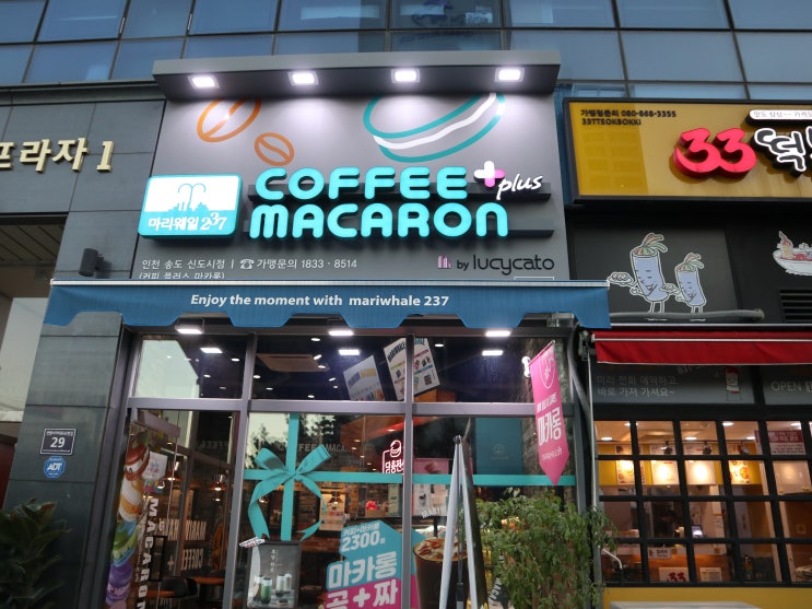 송도 디저트 카페 추천 마리웨일237  송도 마카롱 맛집