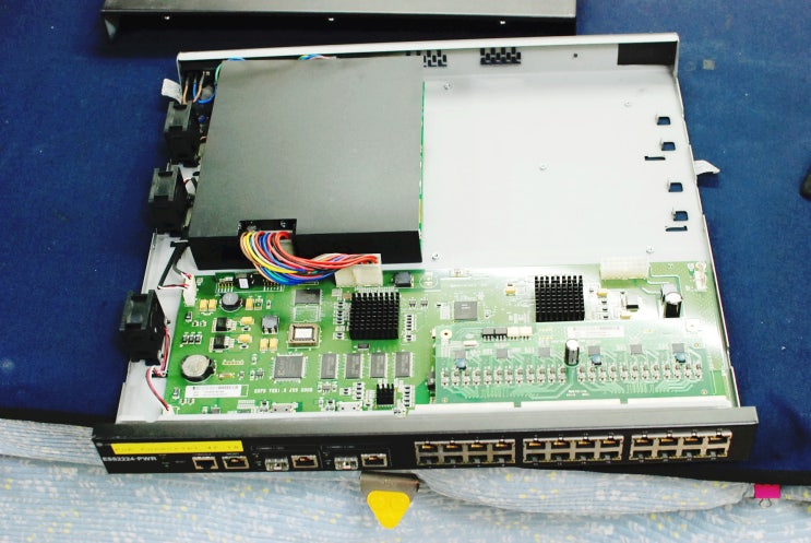  LG-NORTEL ESS222T-PWR 스위칭허브수리 (전원이 꺼지는 증상) #스위칭허브수리