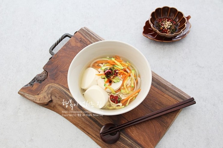  잔치국수 황금레시피, 두부국수 만드는 법