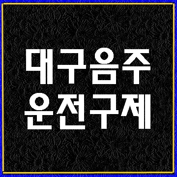 대구 음주운전 구제 사례를 통한 행정심판 청구하기
