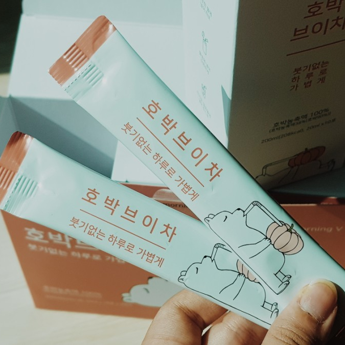  붓기 빠지는 음식 모닝브이 호박브이차로 가볍게!