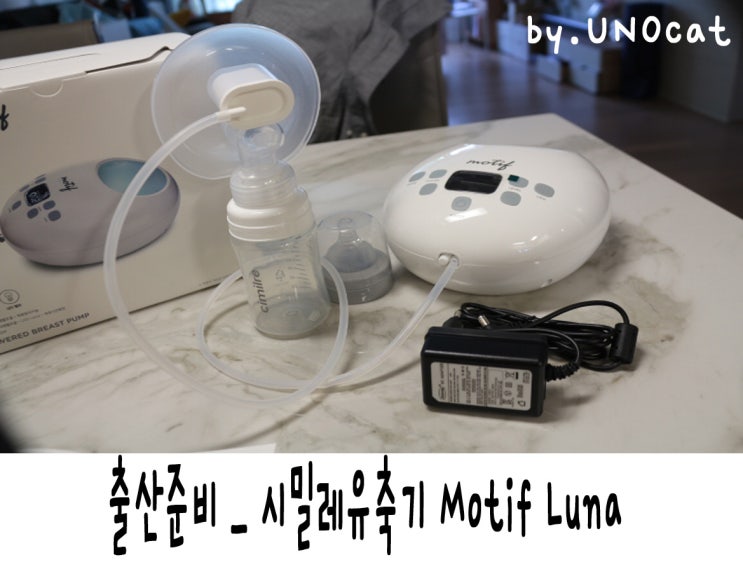  [임신일지]출산준비물 유축기 _ 시밀레 Motif Luna 유축기
