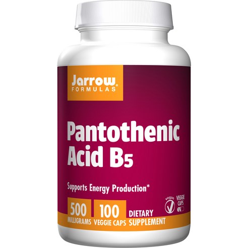  Jarrow Formulas 펜토텐산 B5 500mg 캡슐, 100개입