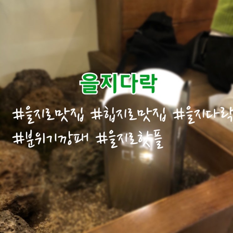  [을지다락]을지로 맛집 을지다락, 데이트로도 제격인 힙지로 핫플