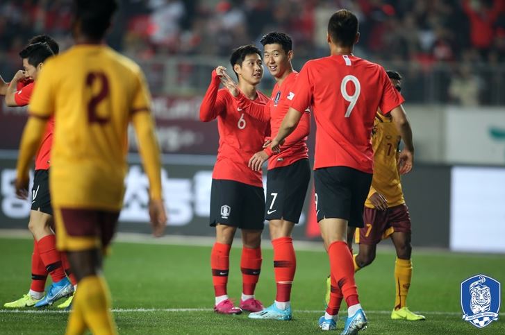  한국 VS 스리랑카 8-0 대승 / 10월 15일 아시아 2차 예선 H조 3차전 원정 경기 한국 VS 북한
