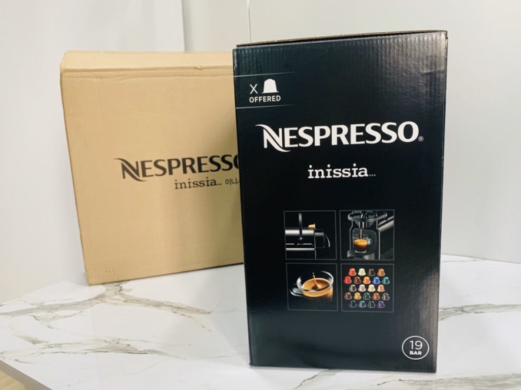 네스프레소 커피머신 이니시아 D40 개봉기 집들이선물 추천