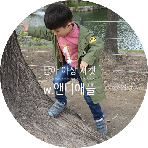  앤디애플 남아 가을코디 주문, 120사이즈 야상자켓만 성공 !