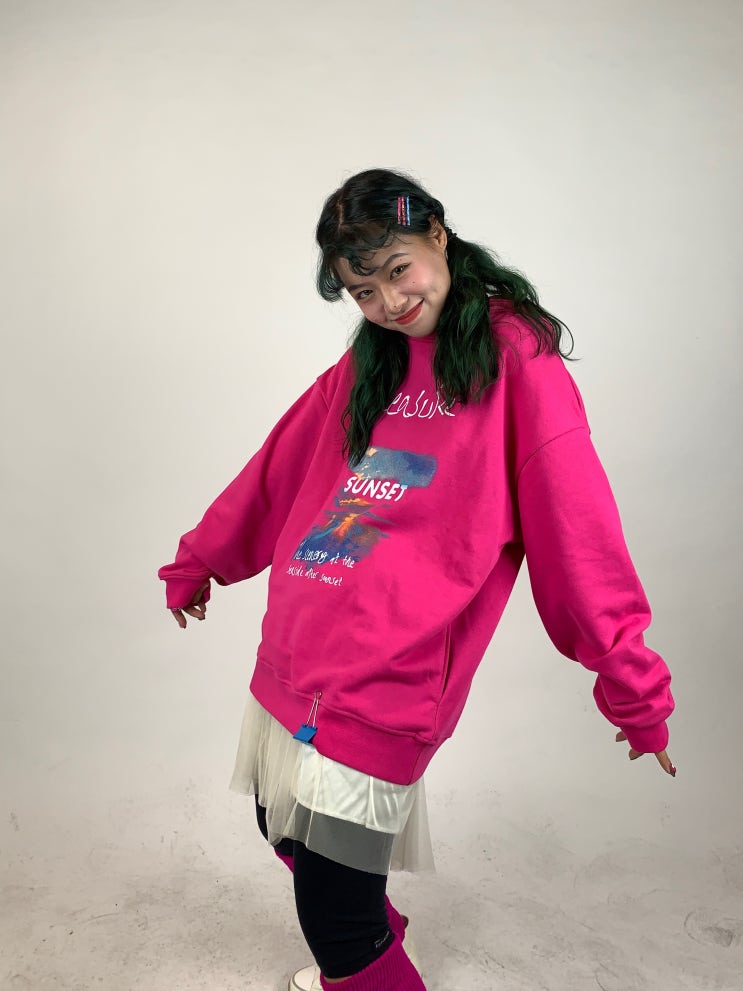  [ Supporters _ OVDY ] OVDY SUNSET HOODIE-핑크컬러