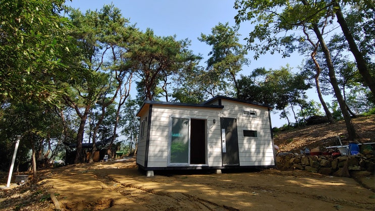  농막 주택이 설치됐습니다. 충남 예산