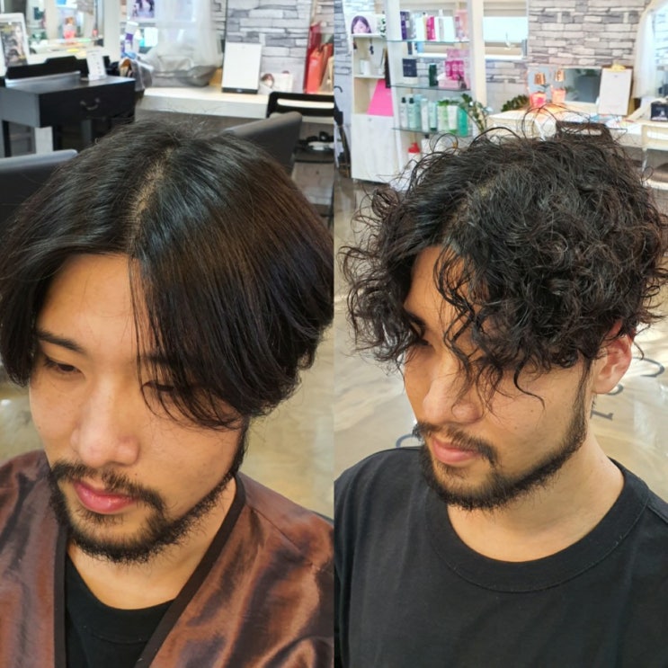  2019년 남자펌 스핀스왈로펌 야성미 넘치는 헤어스타일