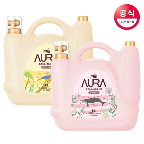  미세플라스틱Free 샤프란 아우라 초고농축 섬유유연제 8L, 윌유메리미 8L