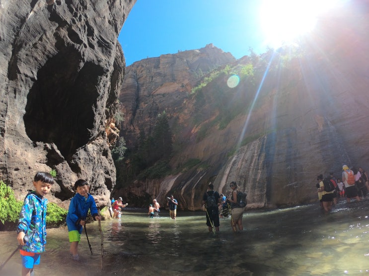  [미국 대륙횡단 Day34] 유타 자이언 국립공원 (Zion National Park) / 트레킹 코스 더 내로우스 (The Narrows) / 1년간 기다린 오늘
