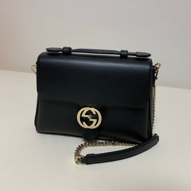  GUCCI INTERLOCKING TOP HANDLE SMALL BAG /구찌 인터로킹 탑 핸들 백