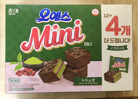  오예스 미니 녹차&팥 후기