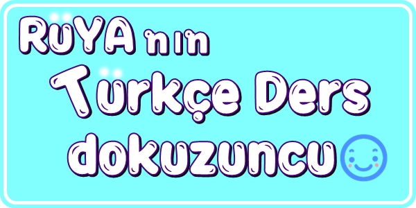 터키어 배우기 9