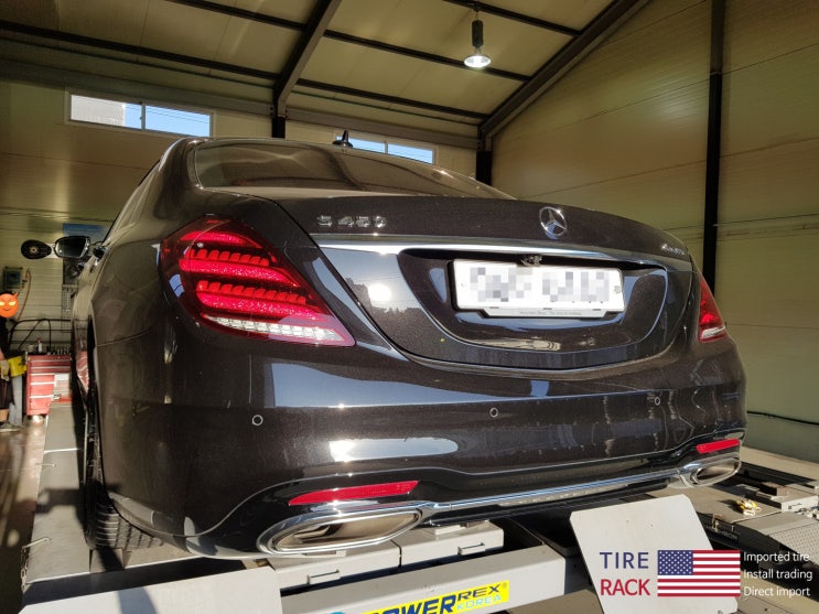  벤츠S450 미쉐린ps as3+ 파일럿스포츠올시즌3+ 타이어교체 얼라인먼트 질소주입