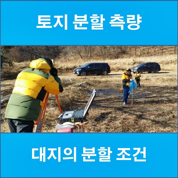  대지 분할 조건