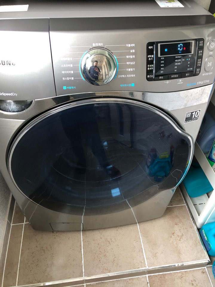 인천드럼세탁기청소 끝내줍니다(삼성드럼세탁기19kg 분해청소)
