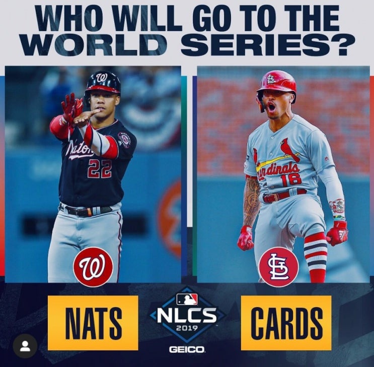  [메이저리그 포스트시즌 NLCS 1차전] 워싱턴(아니발 산체스) VS 세인트루이스(마일스 마이콜라스) 포스트시즌 경기일정 및 결과(10/12일)