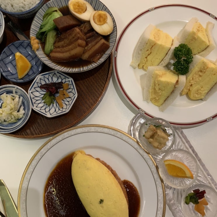 봉천동 데이트 분위기 맛집 : 샤로수길 킷사서울 / 동파육 라후테, 타마고산도, 단뽀뽀 오므라이스