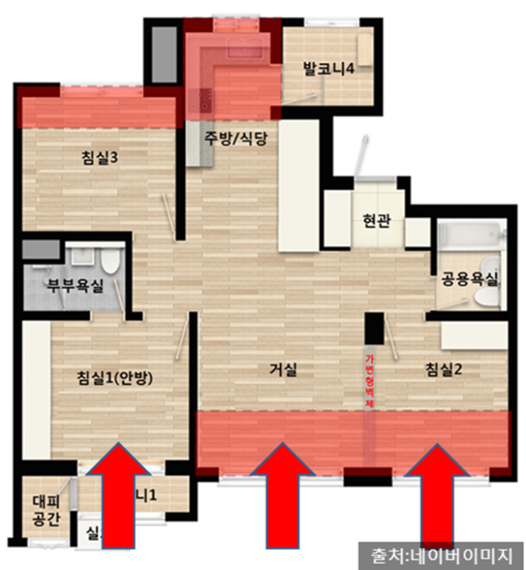 쓰리베이?포베이? 무슨구조가 좋은거에요?