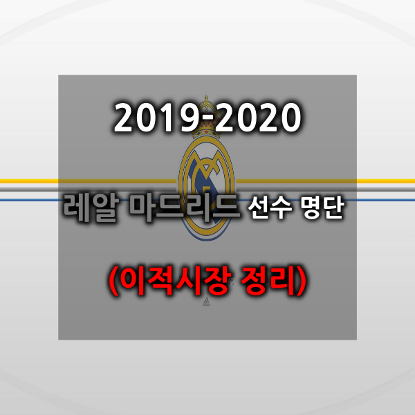 2019-2020 레알 마드리드 선수 명단 / 등번호, 이적시장 정리