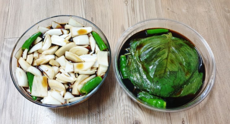  초간단 깻잎장아찌, 양파장아찌 만들기 레시피(죤마탱 밥도둑 고기도둑)