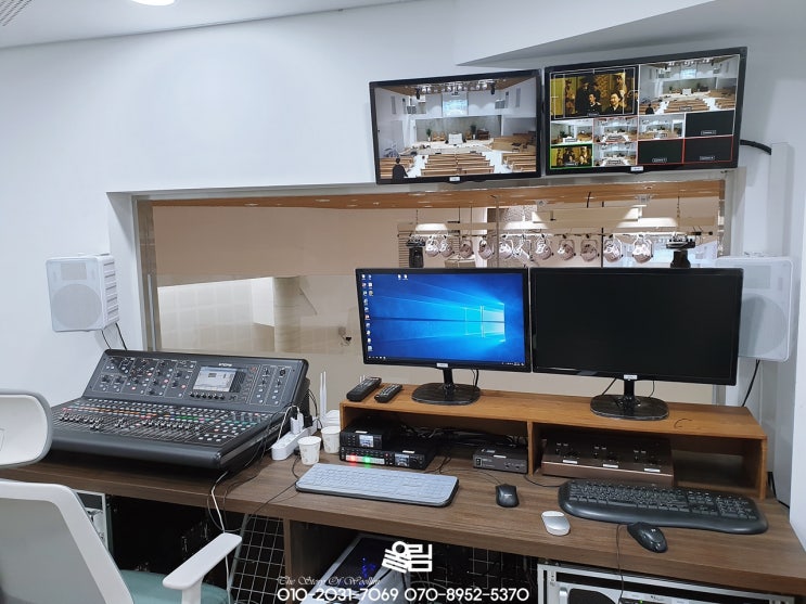  교회영상시공 - 강동구 상일동역에 위치한 **교회 새성전 HD급VIDEO SYSTEM 설비후기