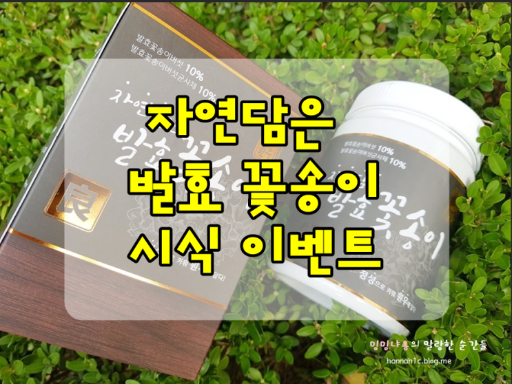  [시식 이벤트] 자연담은 발효 꽃송이