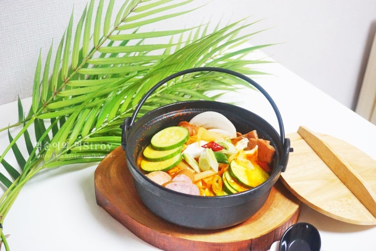  부대찌개 황금레시피 육수없이 꿀팁