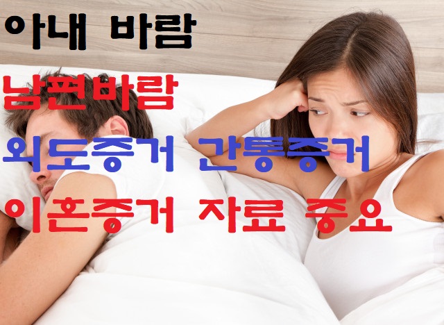  배우자 불륜 외도 이혼증거 간통증거 확보 제대로.