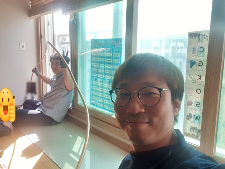  에어컨매립배관질소검사  3일 동안 3개 업체 공동작업
