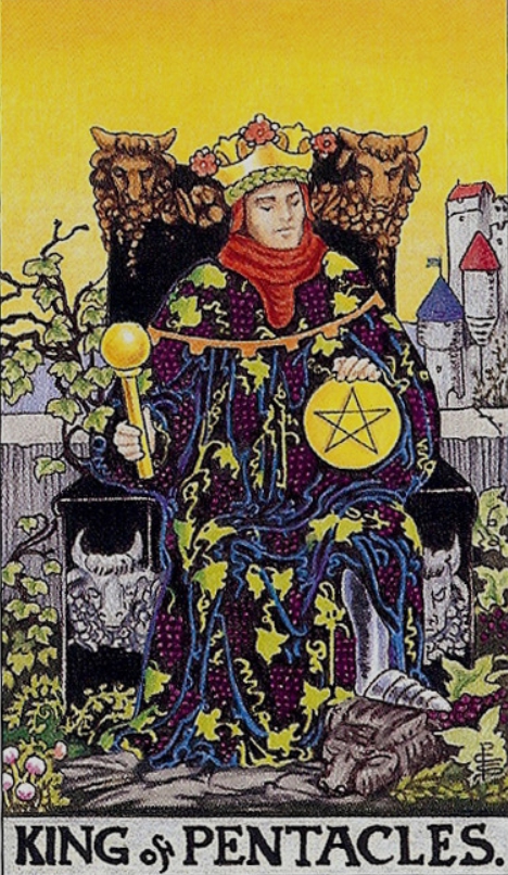 [타로배우기/타로해석] 14. King of Pentacles(왕의 동전/펜타클 킹/펜타클 왕) 