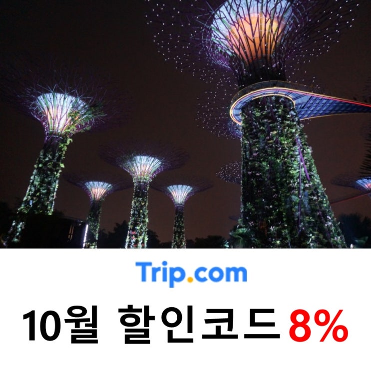  트립닷컴 10월 할인코드 8%, 호텔 + 항공권 최저가로 찾는단 말이죠~