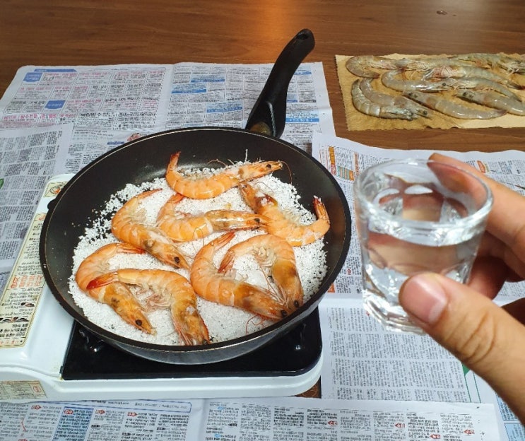  가을대하구이 집에서도 즐겼어요