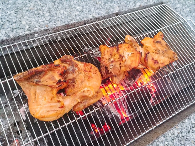  주말농장에서 캠핑바베큐 먹고왔어요 #호재푸드