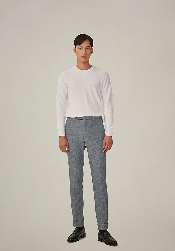  GOTT[고트] Travel Trousers Lazist - Gray Houndtooth[트래블라인][하운드투스체크][슬랙스][루어엣][할인]