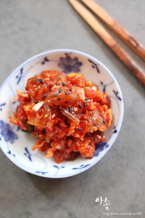  꼬독꼬독 씹히는 맛-젓갈무꼬독무침.^^