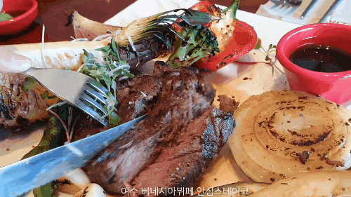  여수웅천 베네치아뷔페, 여수바다 보면서 안심스테이크 먹어보기!