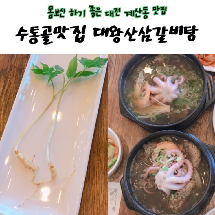  [대왕산삼갈비탕]대전계산동맛집. 더 쌀쌀해지기 전에 수통골맛집에서 몸보신하고 왔어요.