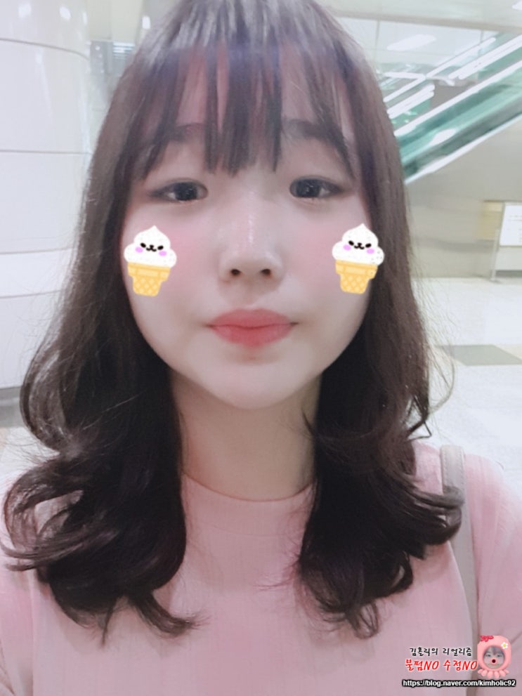  박승철헤어스투디오 중동롯데점에서 다온쌤한테 여자 중간머리 펌 받은 후기!