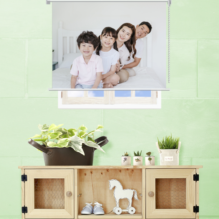  아파트 거실 블라인드 자체제작의 결과물